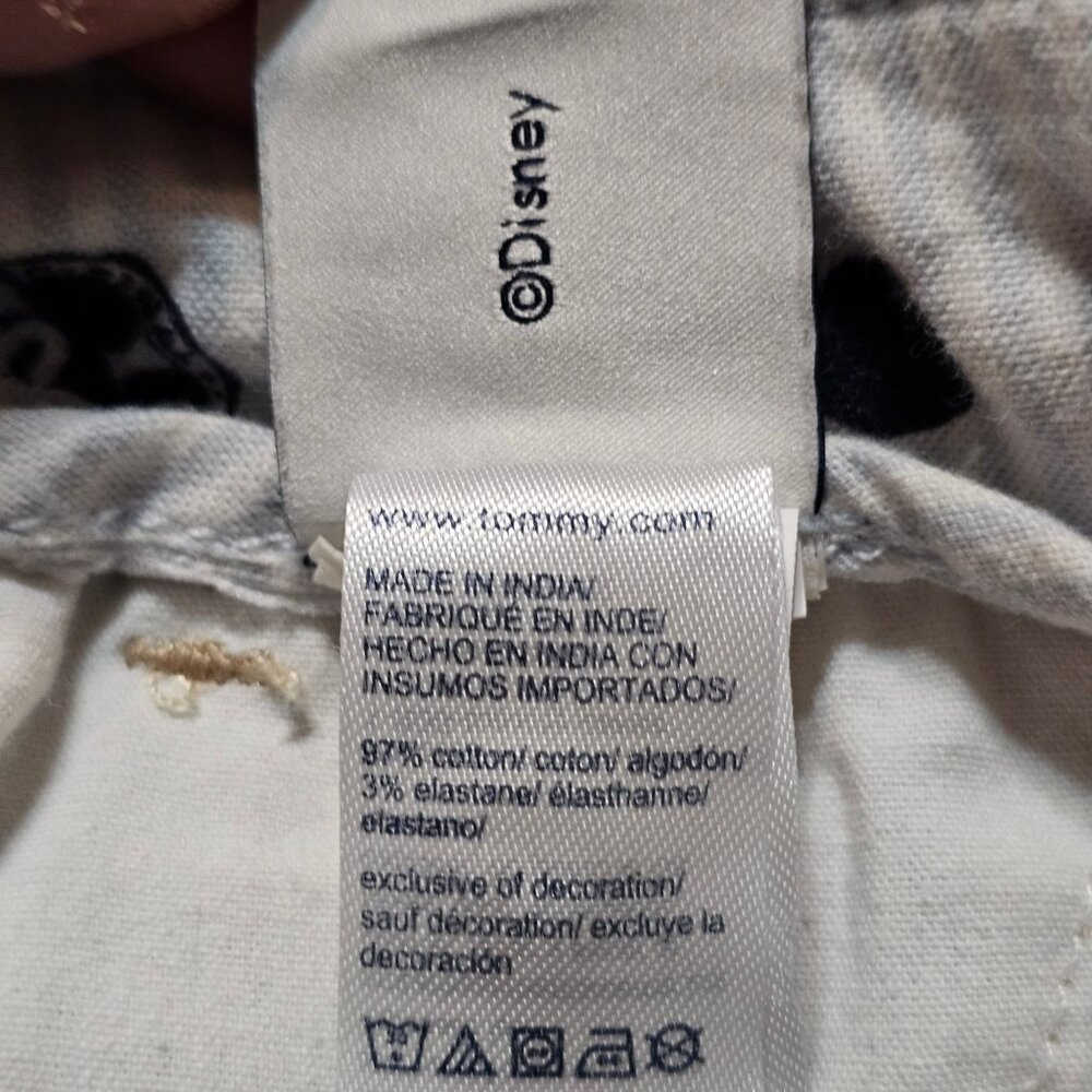 Disney X Tommy Hilfiger Mickey Mouse Flex Chino Shorts Beige Size 31 - Picture 7 of 12